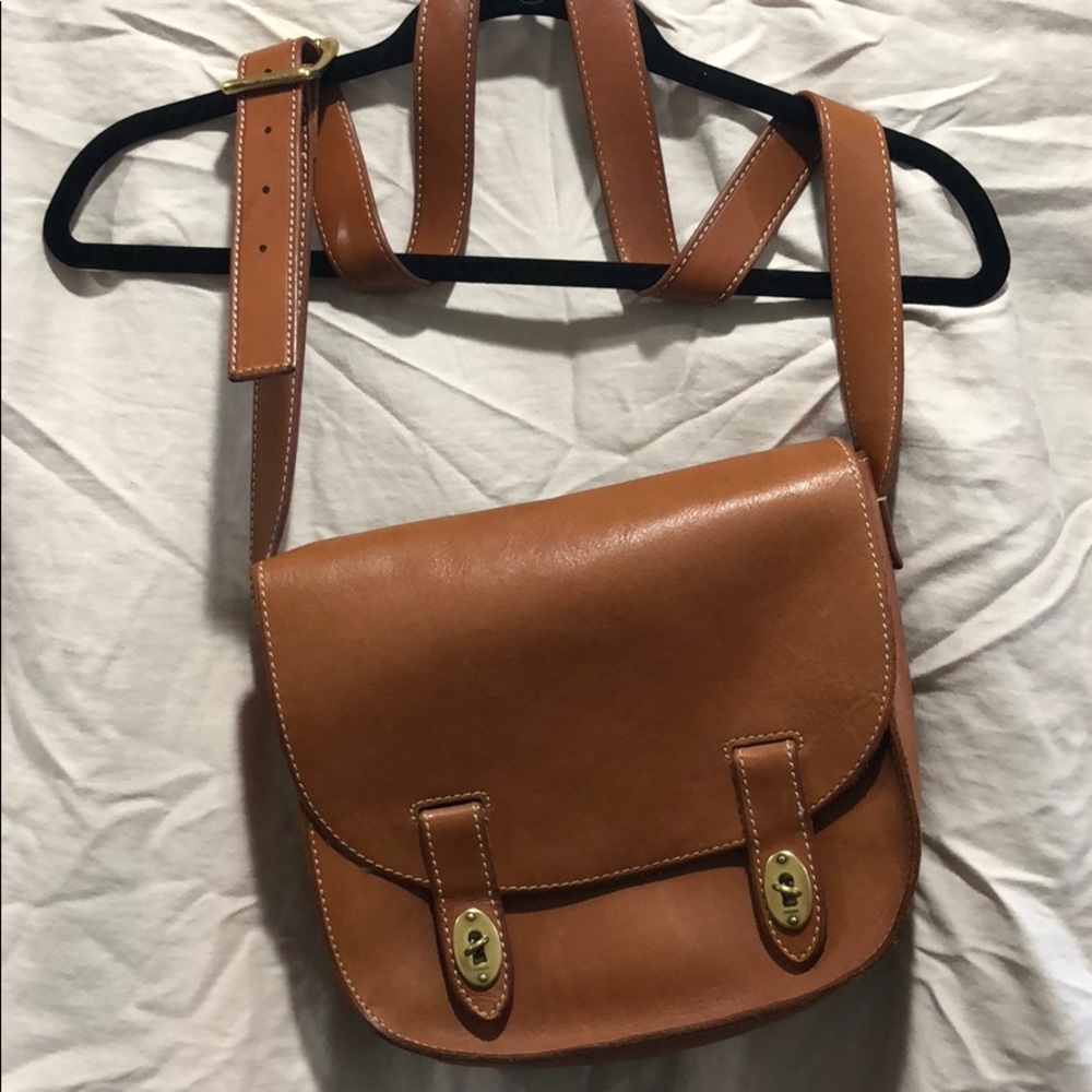 Fossil leather crossbody